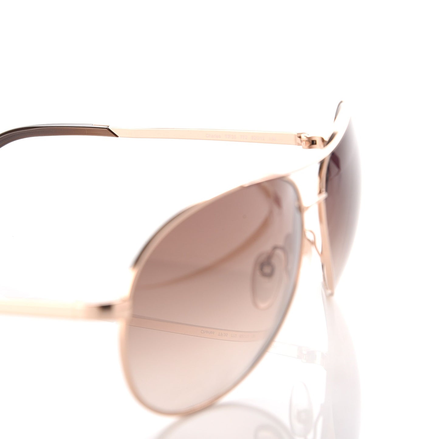 Metal Charles Aviator Sunglasses TF35 Gold
