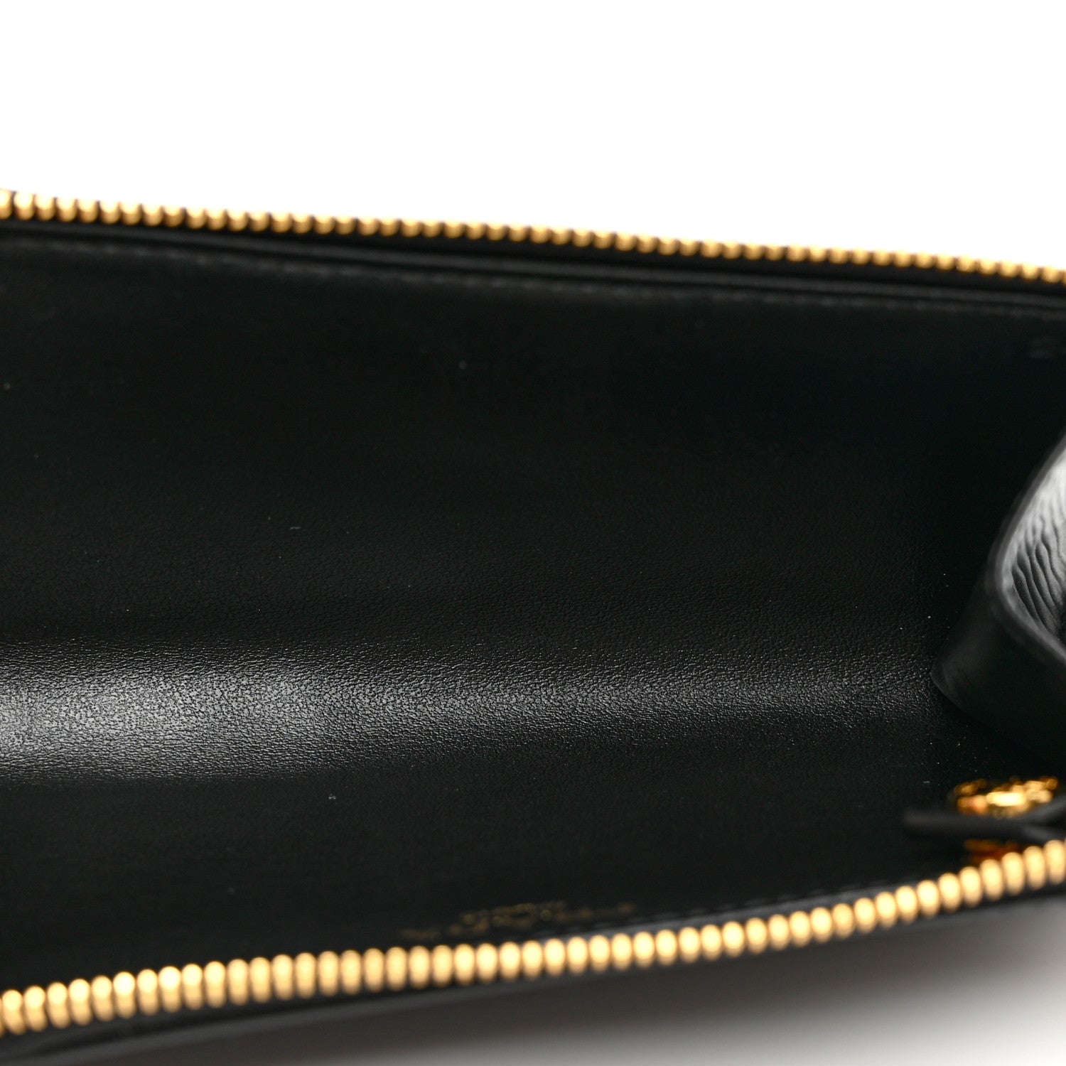 Prada Vitello Metal Zip Around Key Holder Black 4 of 6