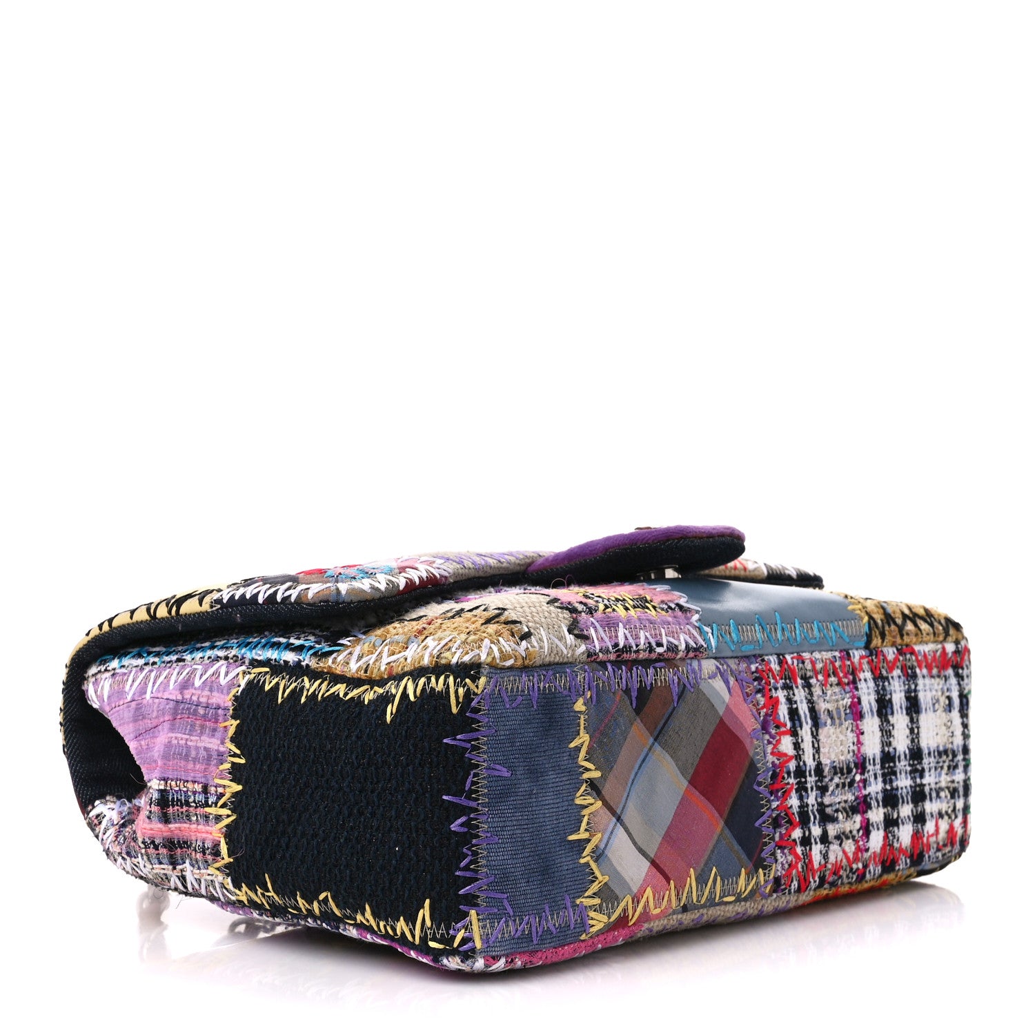 Chanel Patchwork Jumbo Flap Yellow Multicolor 4 of 10
