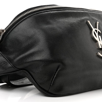 Saint Laurent Calfskin Monogram Belt Bag Black 9 of 12