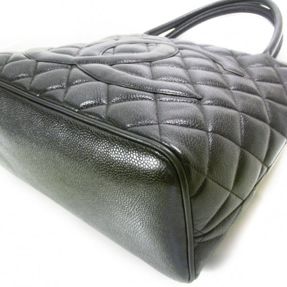 Chanel Caviar Medallion Tote Black 5 of 11