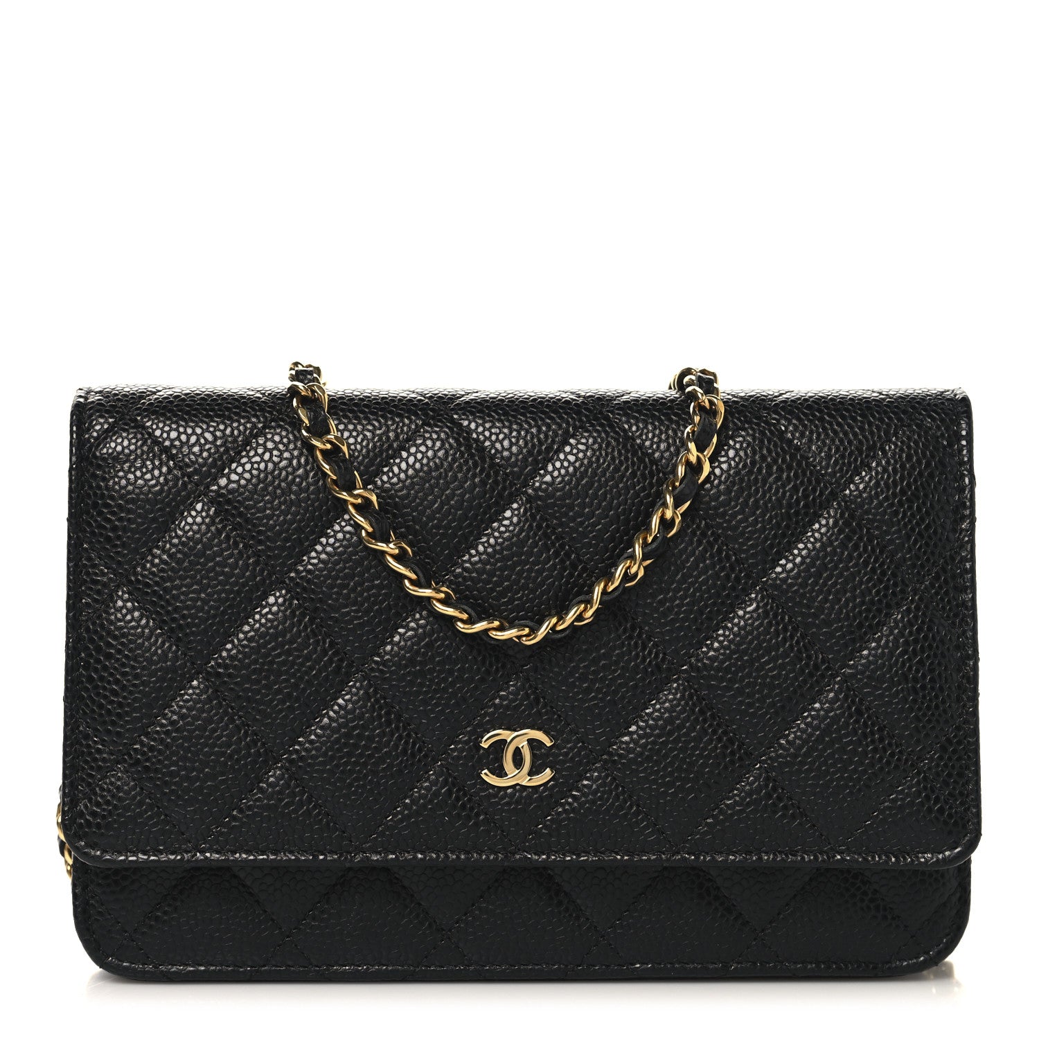 Chanel Caviar Quilted Wallet on Chain WOC Black 1 of 11