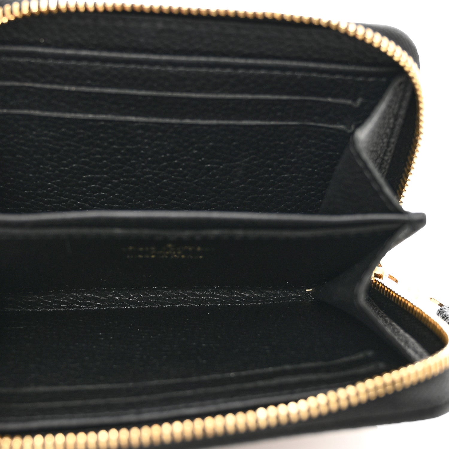 Louis Vuitton Empreinte Monogram Giant Zippy Coin Purse Black Beige 5 of 6