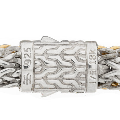 John Hardy Sterling Silver 18K Yellow Gold 5mm Classic Chain Reversible Bracelet 3 of 4