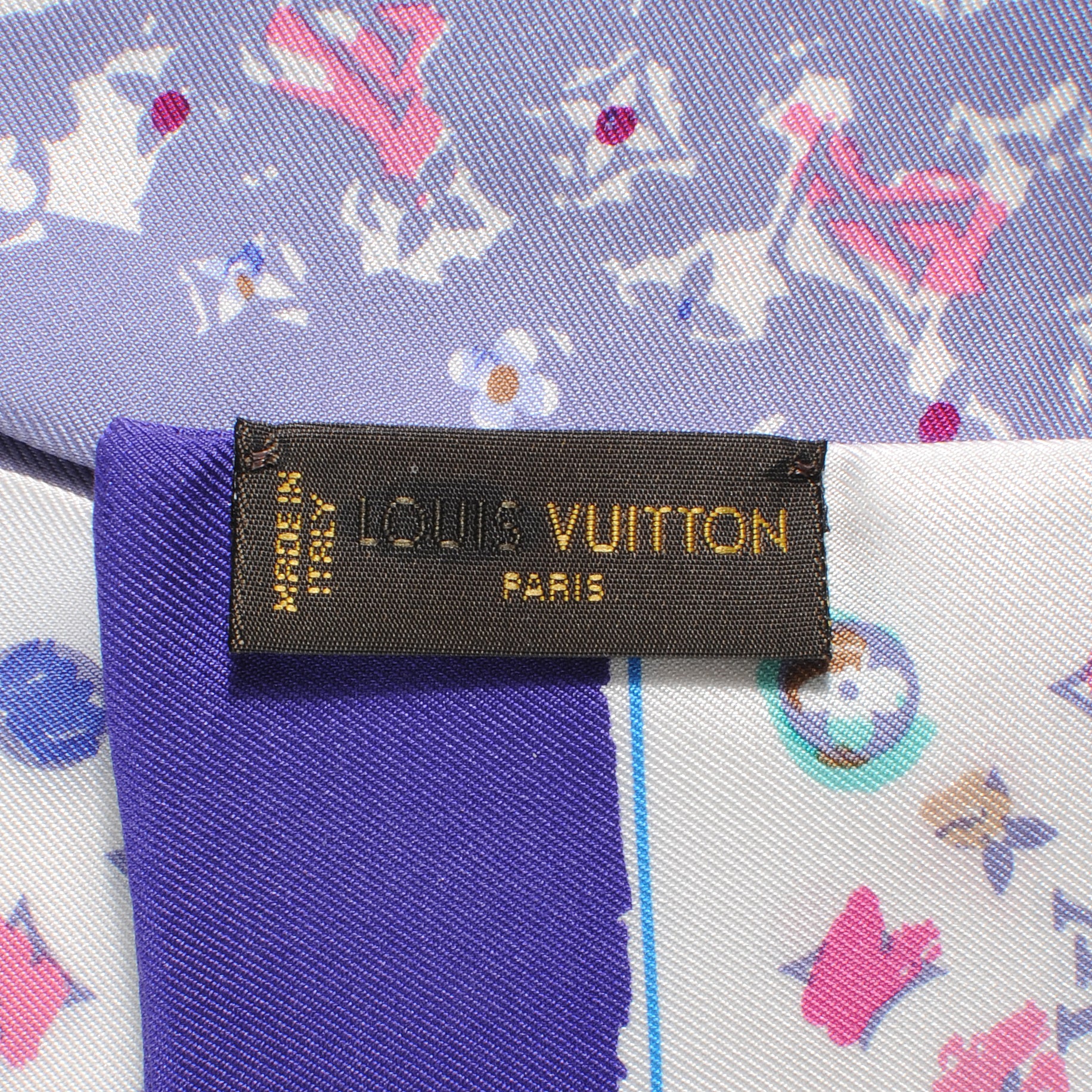 Louis Vuitton Silk Monogram Splash Bandeau 5 of 6