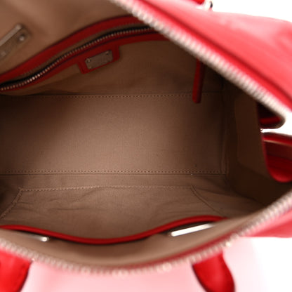 MCM Calfskin Ottomar Monogram Small Essential Boston Bag Viva Red 5 of 9