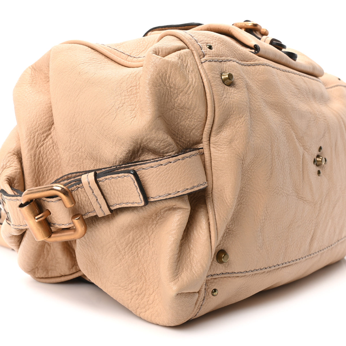 Chloe Calfskin Paddington Front Pocket Tote Creme 9 of 10