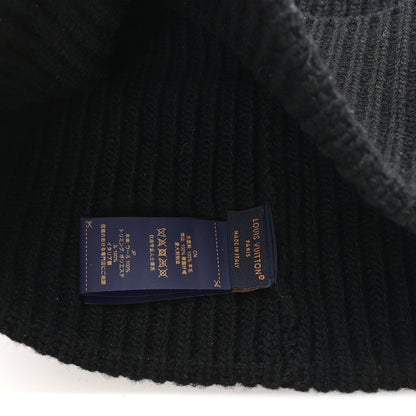 Louis Vuitton Wool LV Headline Beanie Hat Black 5 of 5