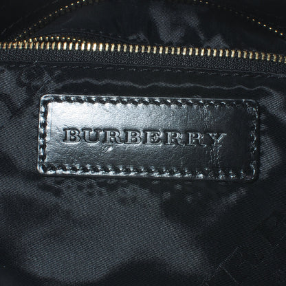 Burberry Lambskin Bridle Calfskin Small Dutton Hobo Black 6 of 9