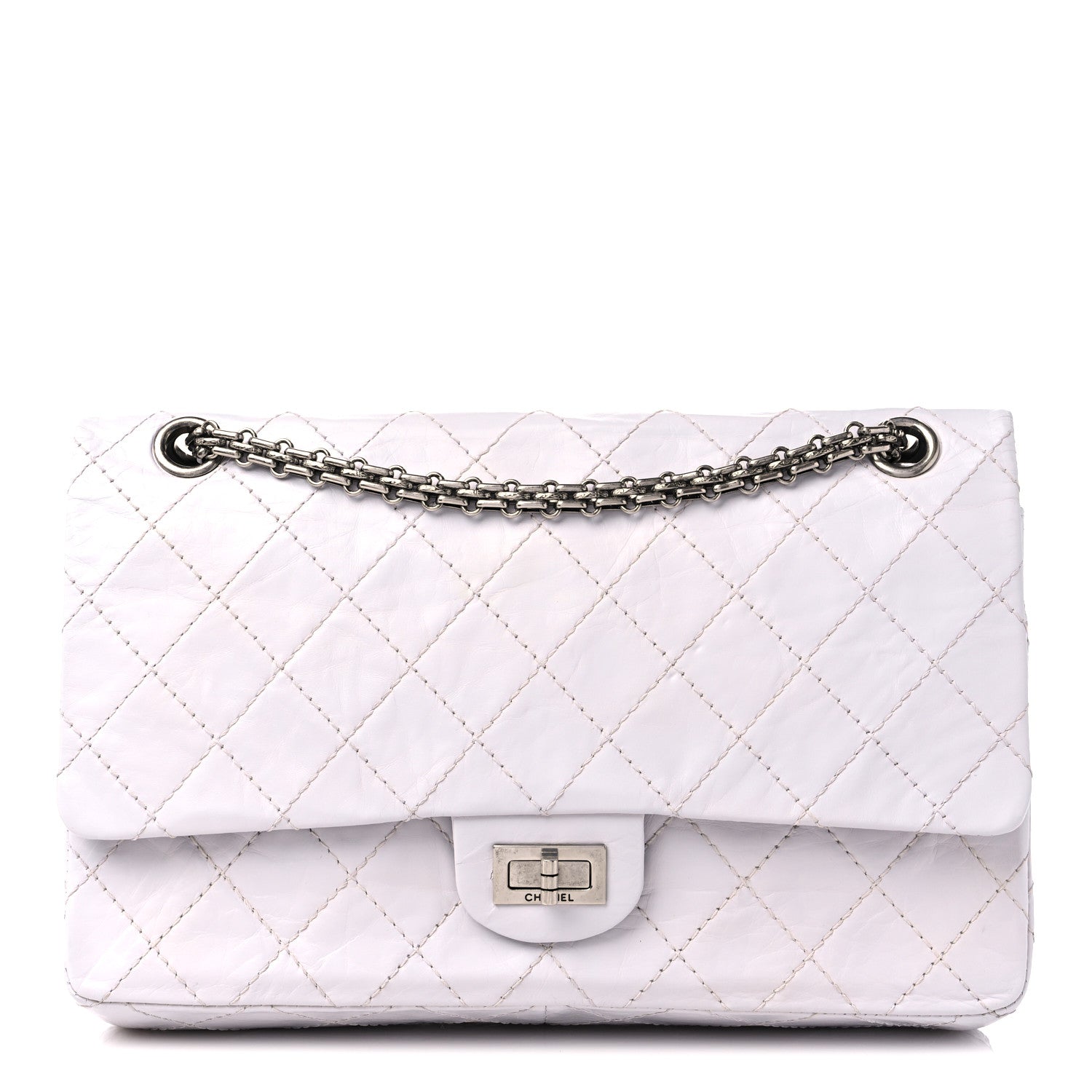 Chanel Aged Calfskin Quilted 2.55 Reissue 226 Flap White 1 of 10