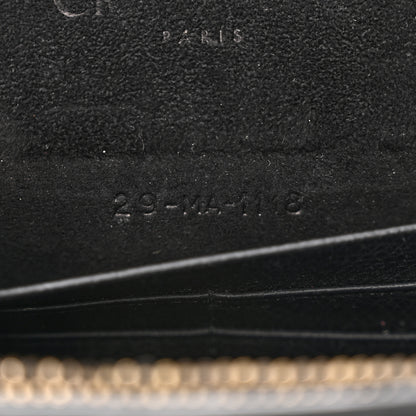 Christian Dior Grained Calfskin Saddle Chain Wallet Pouch Black 19 of 19