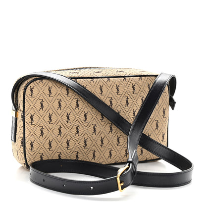 Saint Laurent Canvas Monogram All Over Camera Bag Beige 3 of 10