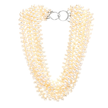 Tiffany Sterling Silver Pearl Paloma Picasso Torsade Necklace 3 of 4