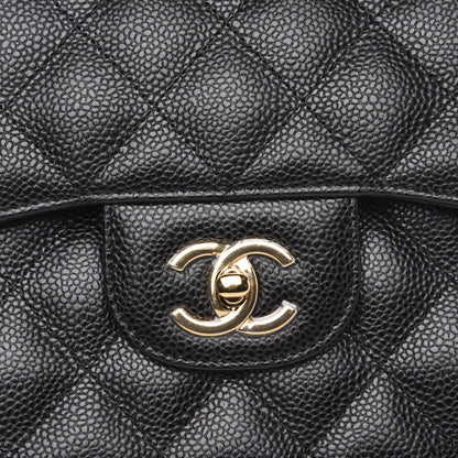 Chanel Caviar Quilted Jumbo Double Flap Black 8 of 11