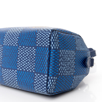 Louis Vuitton Damier Heritage Speedy Bandouliere 25 Blue 13 of 13