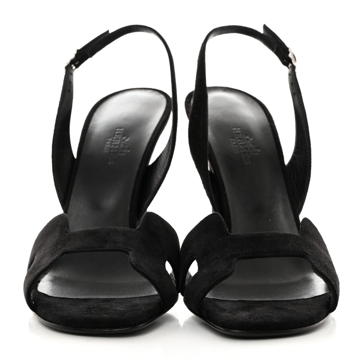 Suede Goatskin Heden 80 Sandals 38 Black