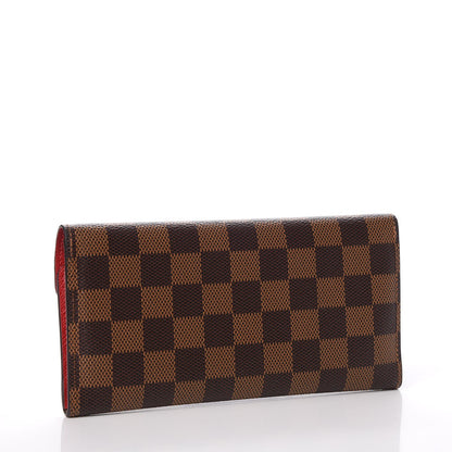 Louis Vuitton Damier Ebene Josephine Wallet Red 3 of 12