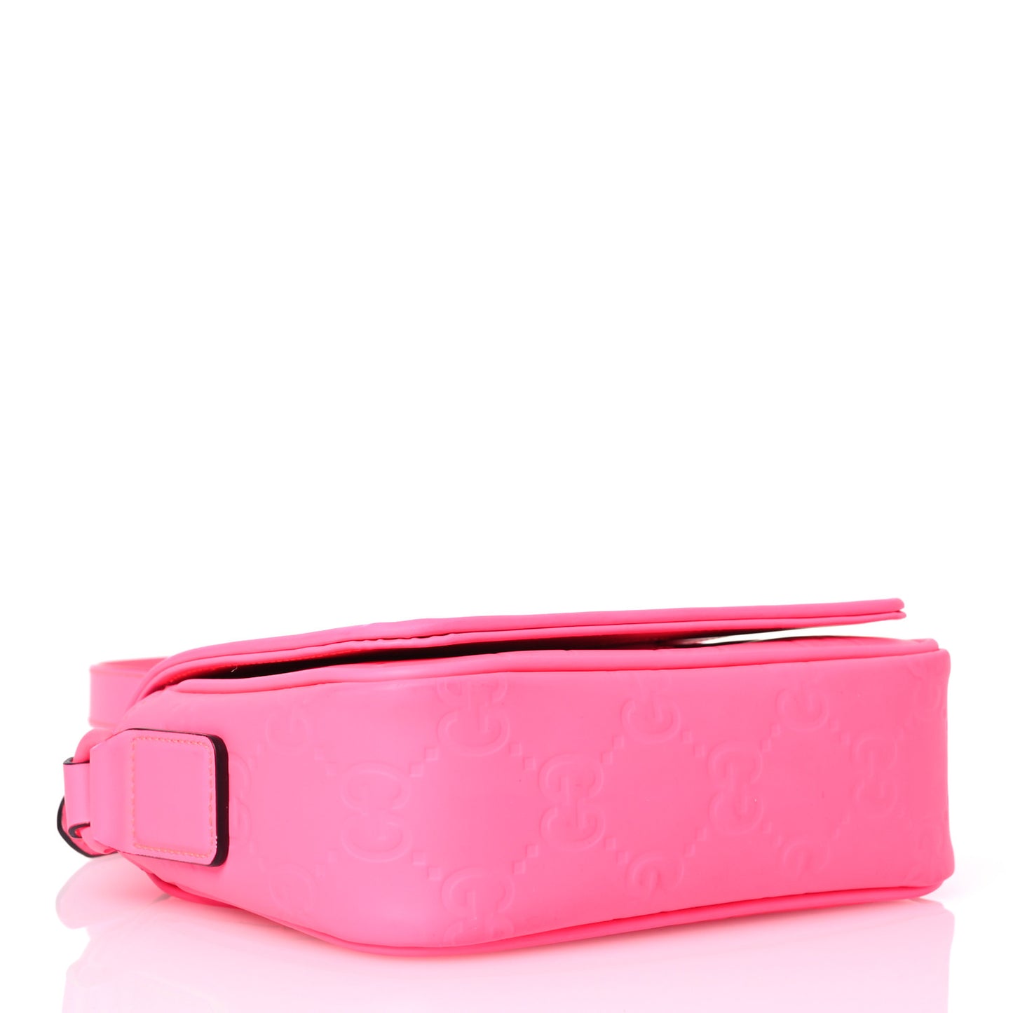 Calfskin GG Rubber Effect Super Mini Bag  Pink