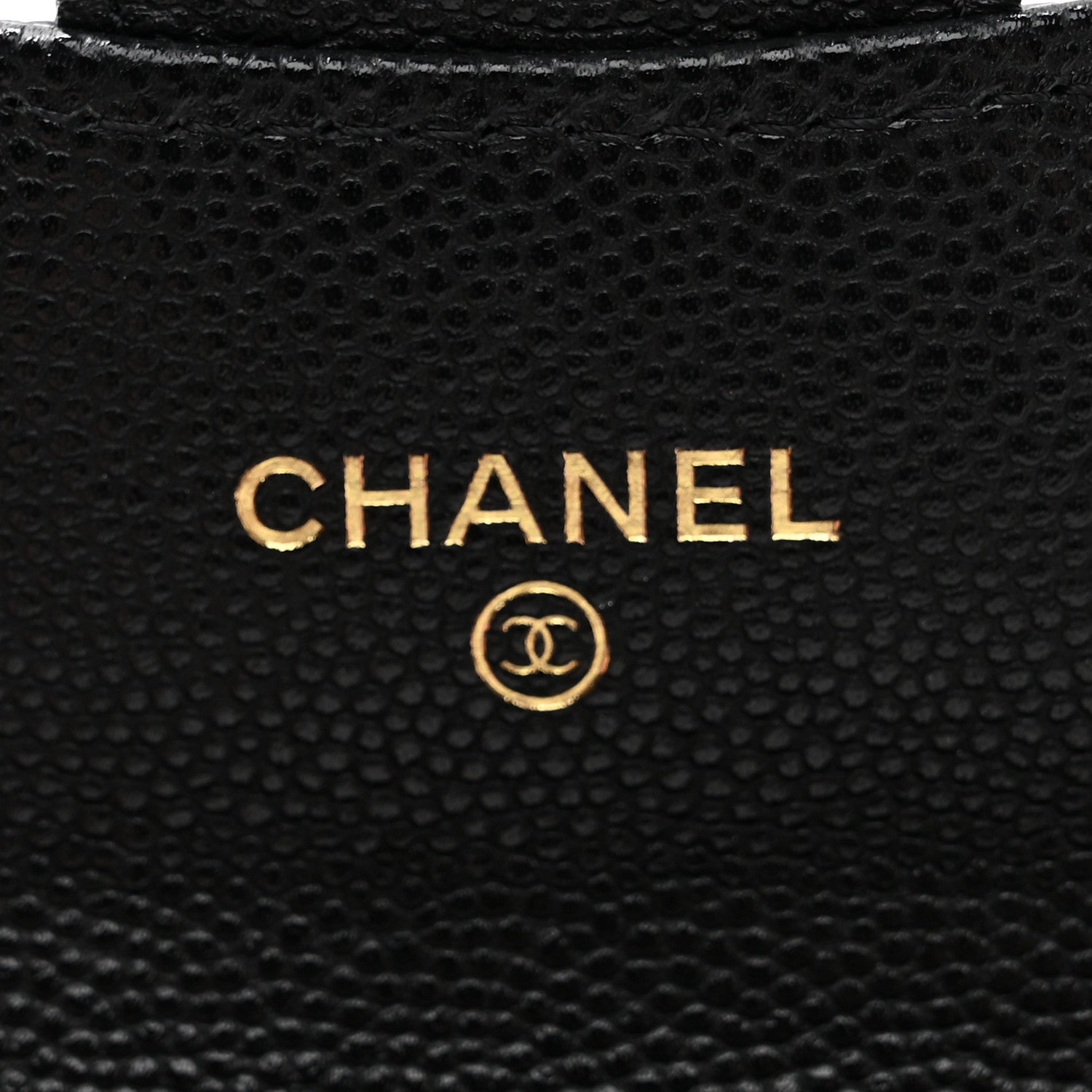 Chanel Caviar Quilted Flap Card Holder Chain Wristlet Black 6 of 10
