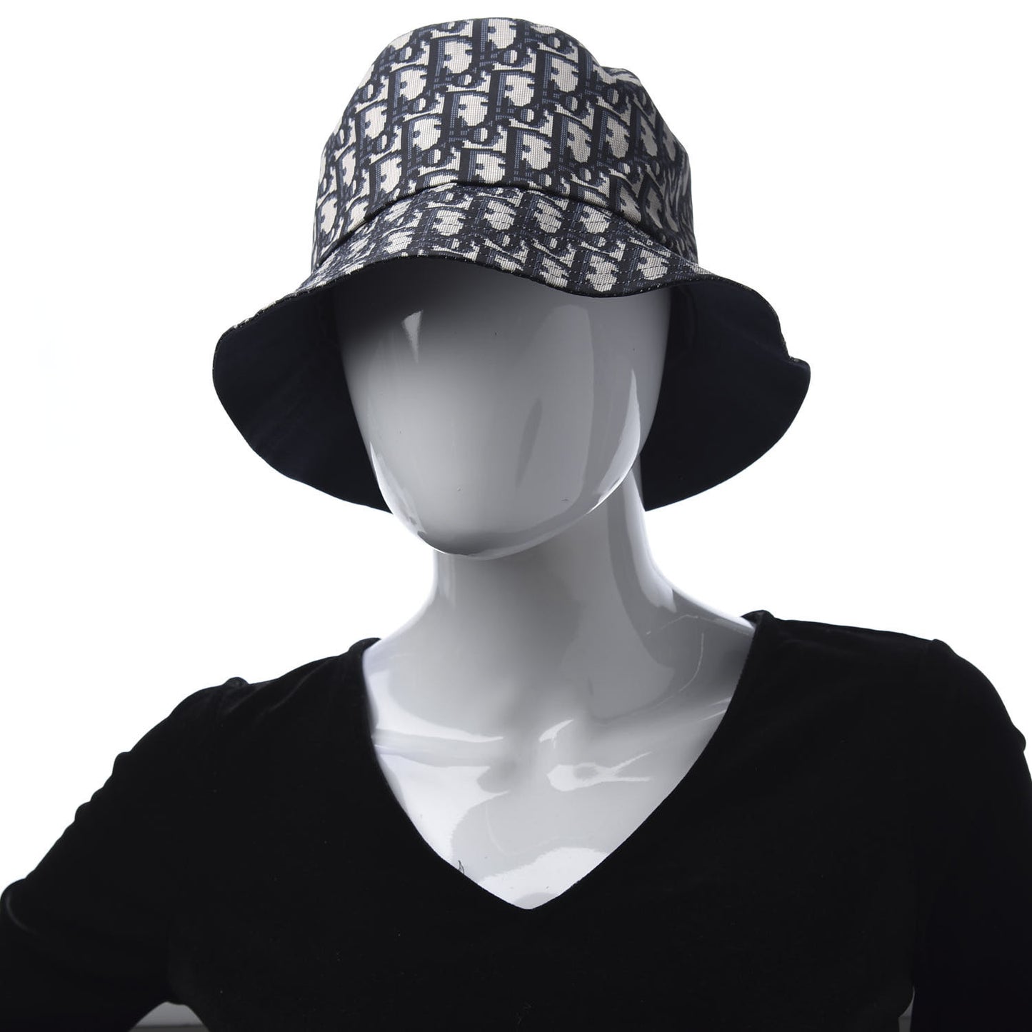 Oblique Reversible Teddy-D Brim Bucket Hat 58 Blue