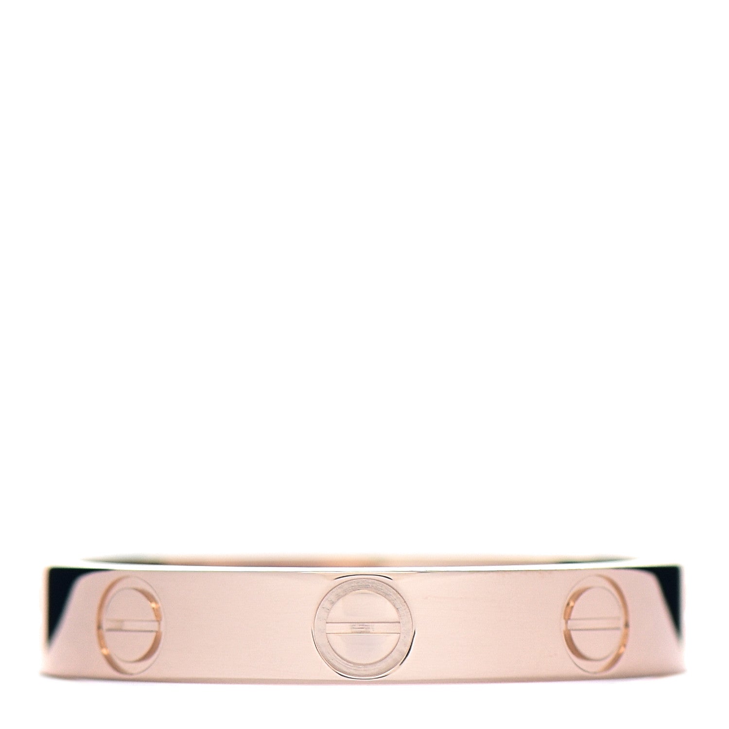 Cartier 18K Pink Gold 3.5mm LOVE Wedding Band Ring 56 7.75 1 of 4