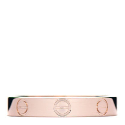 Cartier 18K Pink Gold 3.5mm LOVE Wedding Band Ring 56 7.75 1 of 4