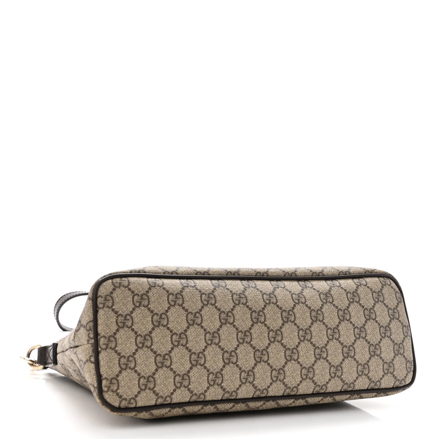 Gucci GG Supreme Monogram Small Zippered Tote Dark Brown 4 of 16