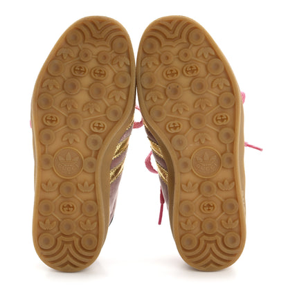 Gucci X ADIDAS Softy Velvet Suede Madeira Demetra Womens Gazelle Sneakers 4.5 Pink Gold 6 of 10