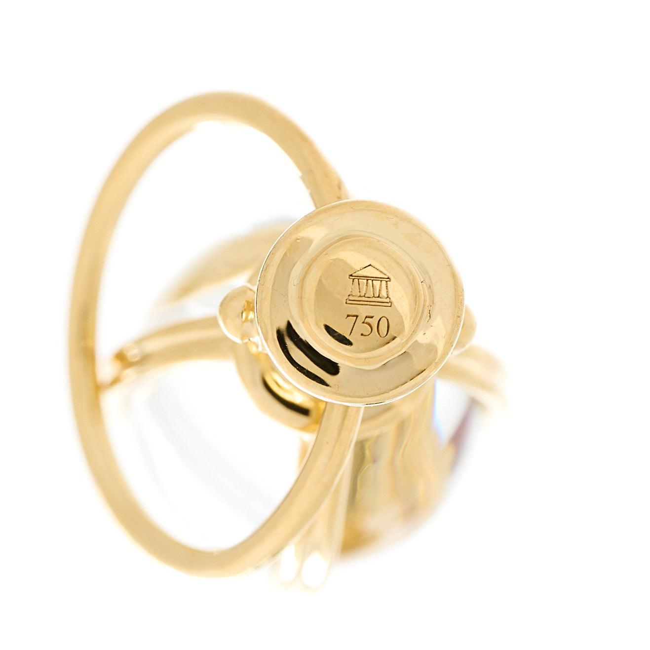 18K Yellow Gold Rock Crystal XS Amulet Pendant