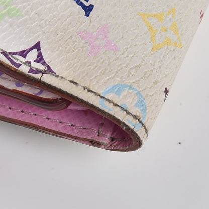 Louis Vuitton Monogram Multicolor Joey Wallet White Litchi 11 of 12