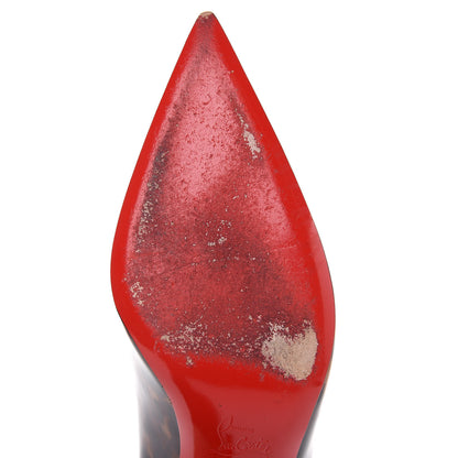 Christian Louboutin Patent Tartaruga Decollete 554 70 Pumps 41Testa Di Moro 12 of 12