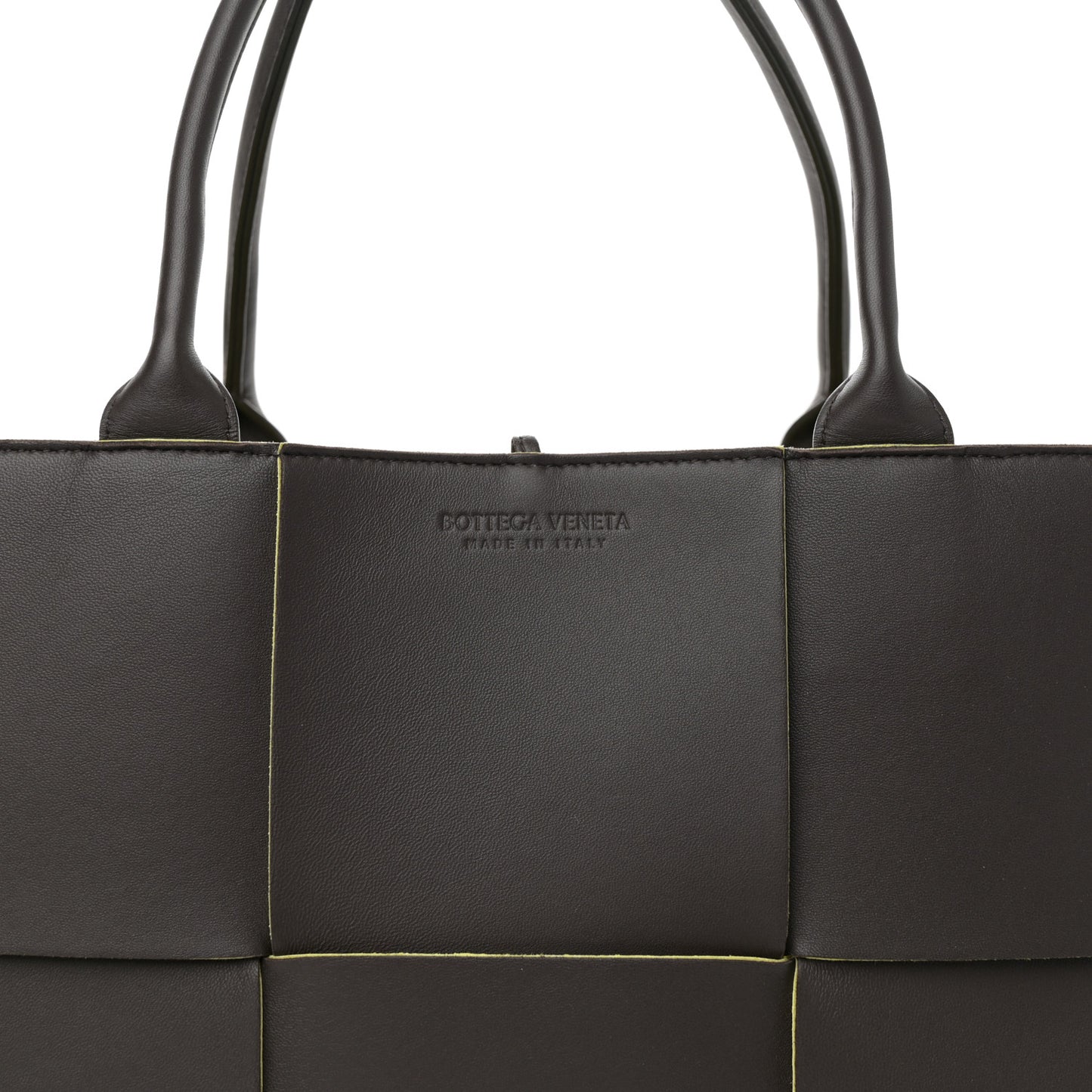 Nappa Maxi Intrecciato Medium Arco Tote Fondant Kiwi