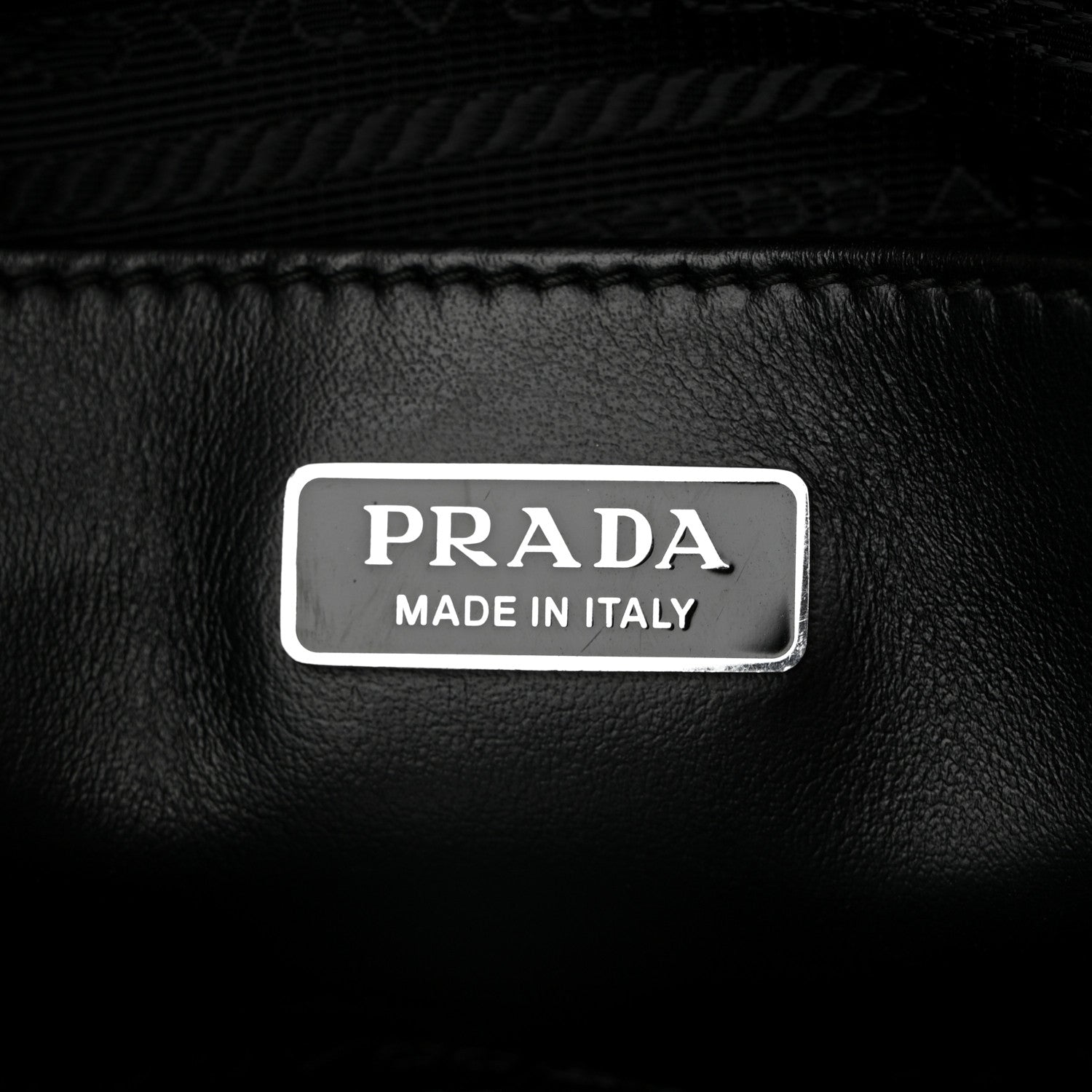 Prada Spazzolato Cleo Shoulder Bag Black 6 of 13