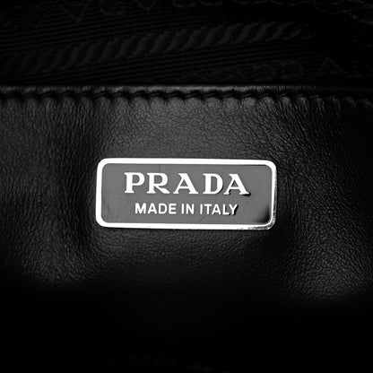 Prada Spazzolato Cleo Shoulder Bag Black 6 of 13
