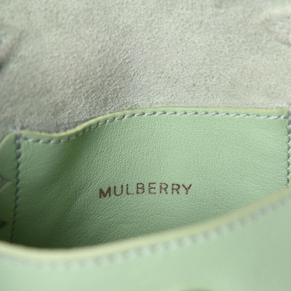 Mulberry Soft Matte Pebbled Flower Lock Crossbody Bag Green 6 of 8