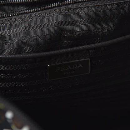 Prada Tessuto Stampato Nylon Saffiano Print Tote Cacao 8 of 9