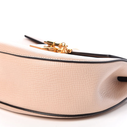 Chloe Grained Calfskin Lambskin Bi-Color Drew Shoulder Bag Powder Beige Mustard 8 of 13