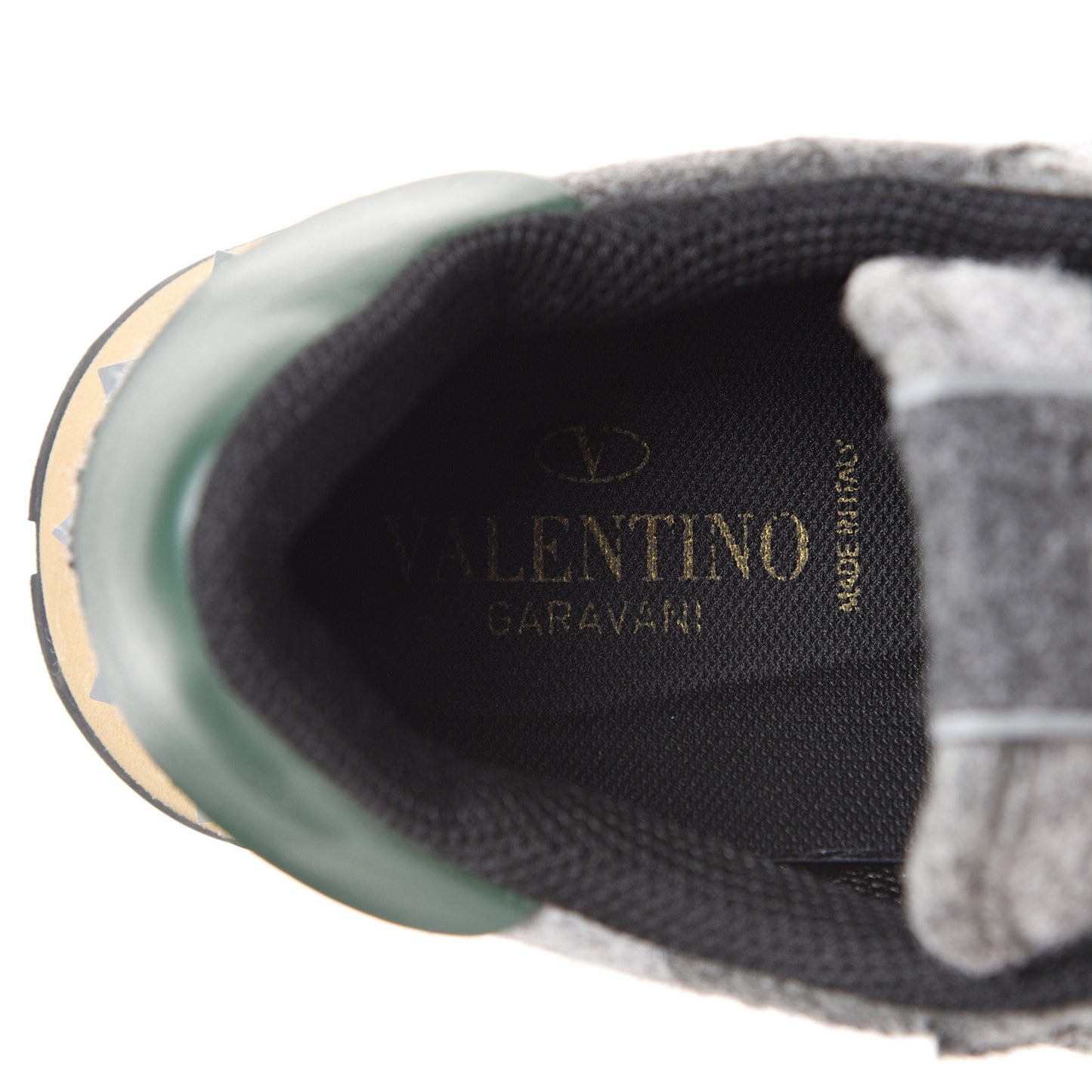 Felt Nappa Camouflage Mens Rockrunner Sneakers 41 Grey Green