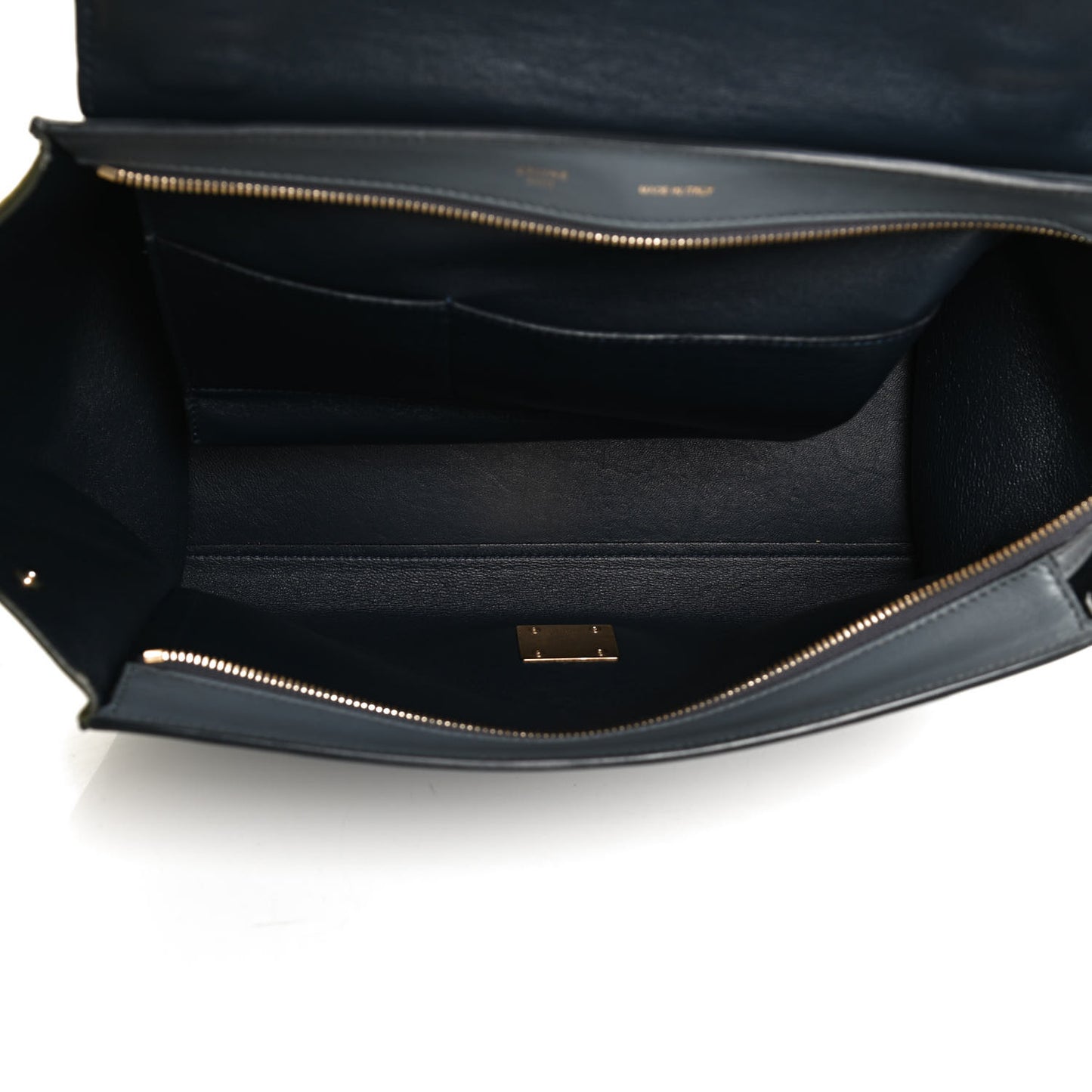 Calfskin Suede Medium Tri-Color Trapeze Green