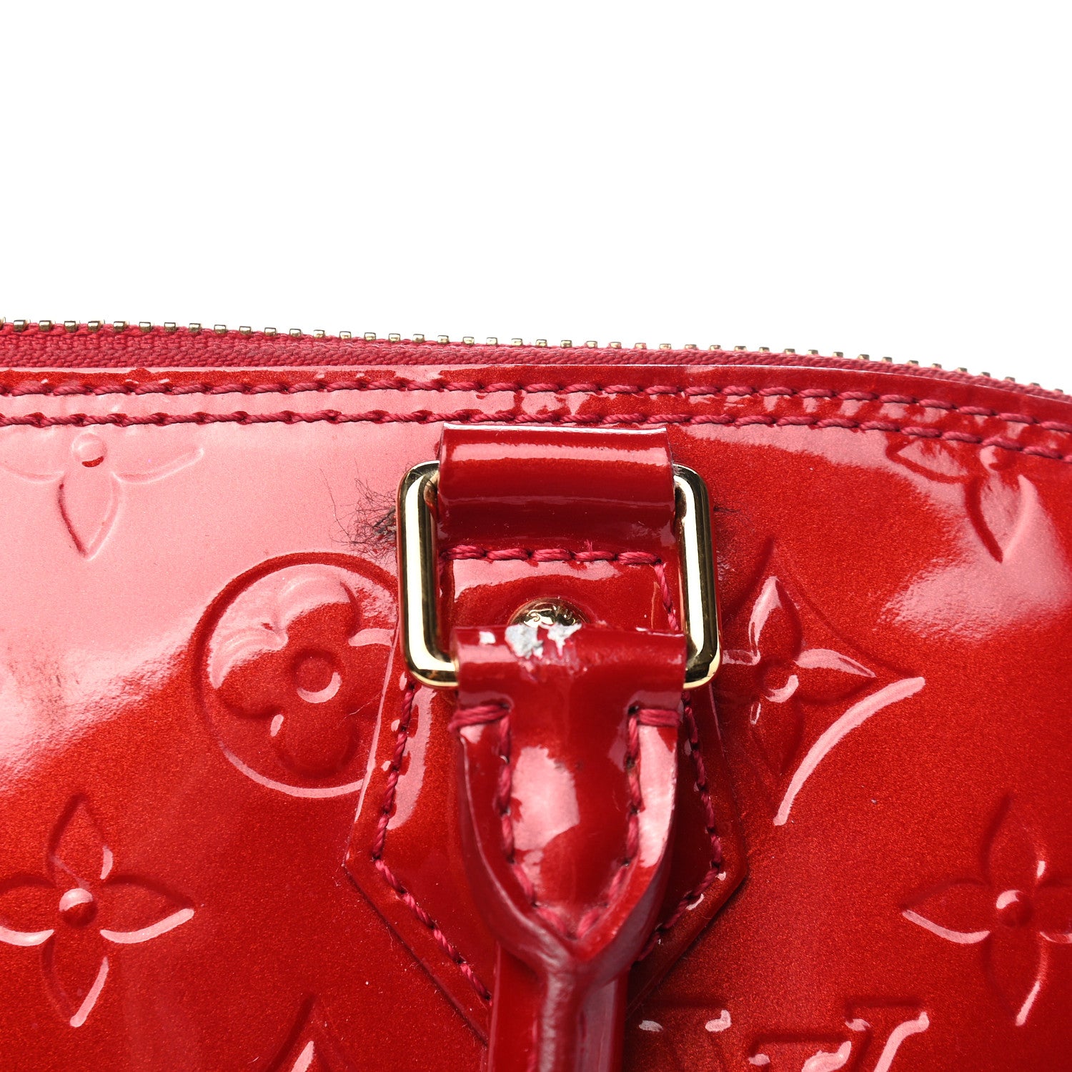 Louis Vuitton Vernis Alma GM Pomme D'Amour 10 of 11