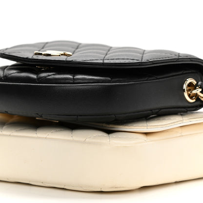 Chanel Lambskin Quilted Side Packs White Black 11 of 17
