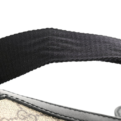 Gucci GG Supreme Monogram Web Messenger Bag Black 11 of 11