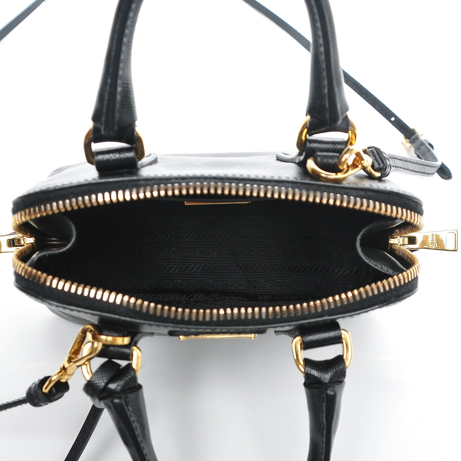 Prada Saffiano Lux Mini Promenade Tote Black 5 of 6