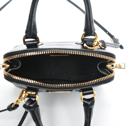 Prada Saffiano Lux Mini Promenade Tote Black 5 of 6