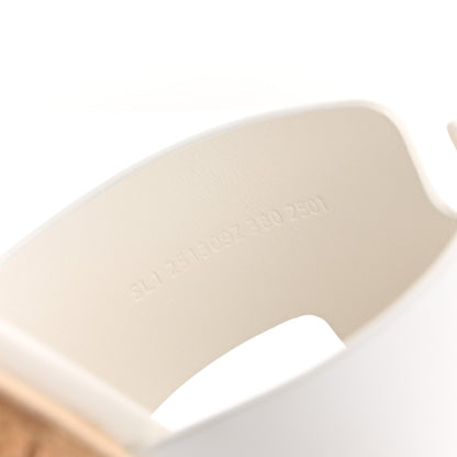 Hermes Calfskin Cork Eze 30 Sandals 38 White 9 of 10