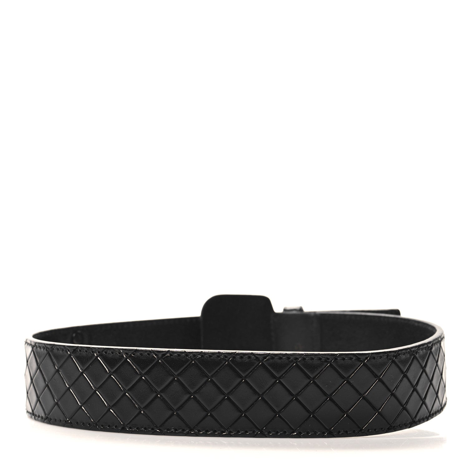 Bottega Veneta Nappa Intrecciato Dog Collar Black 2 of 6