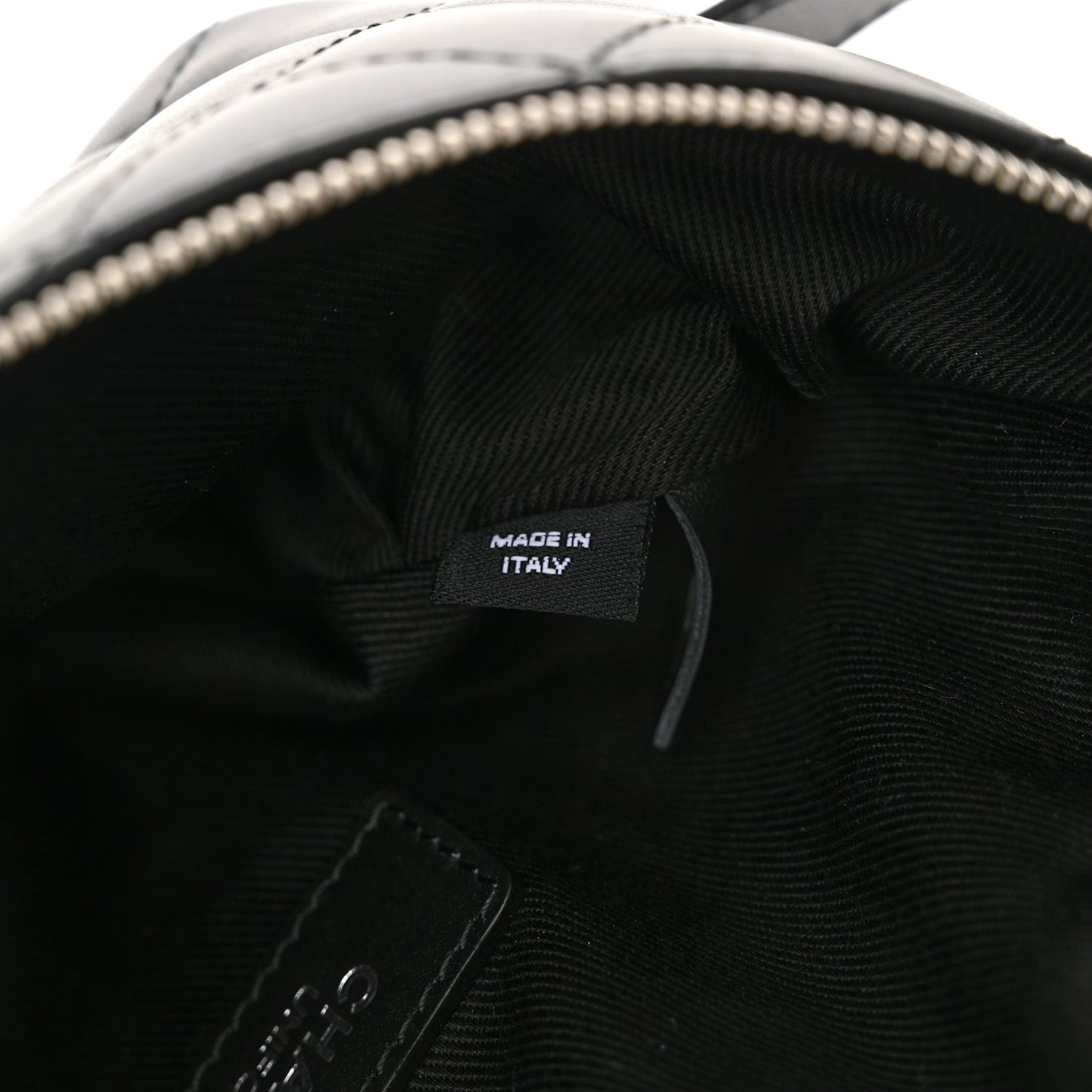 Calfskin Quilted Waist Belt Bag Black