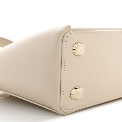 Christian Dior Shiny Smooth Calfskin Small Cigale Bag Beige 9 of 10