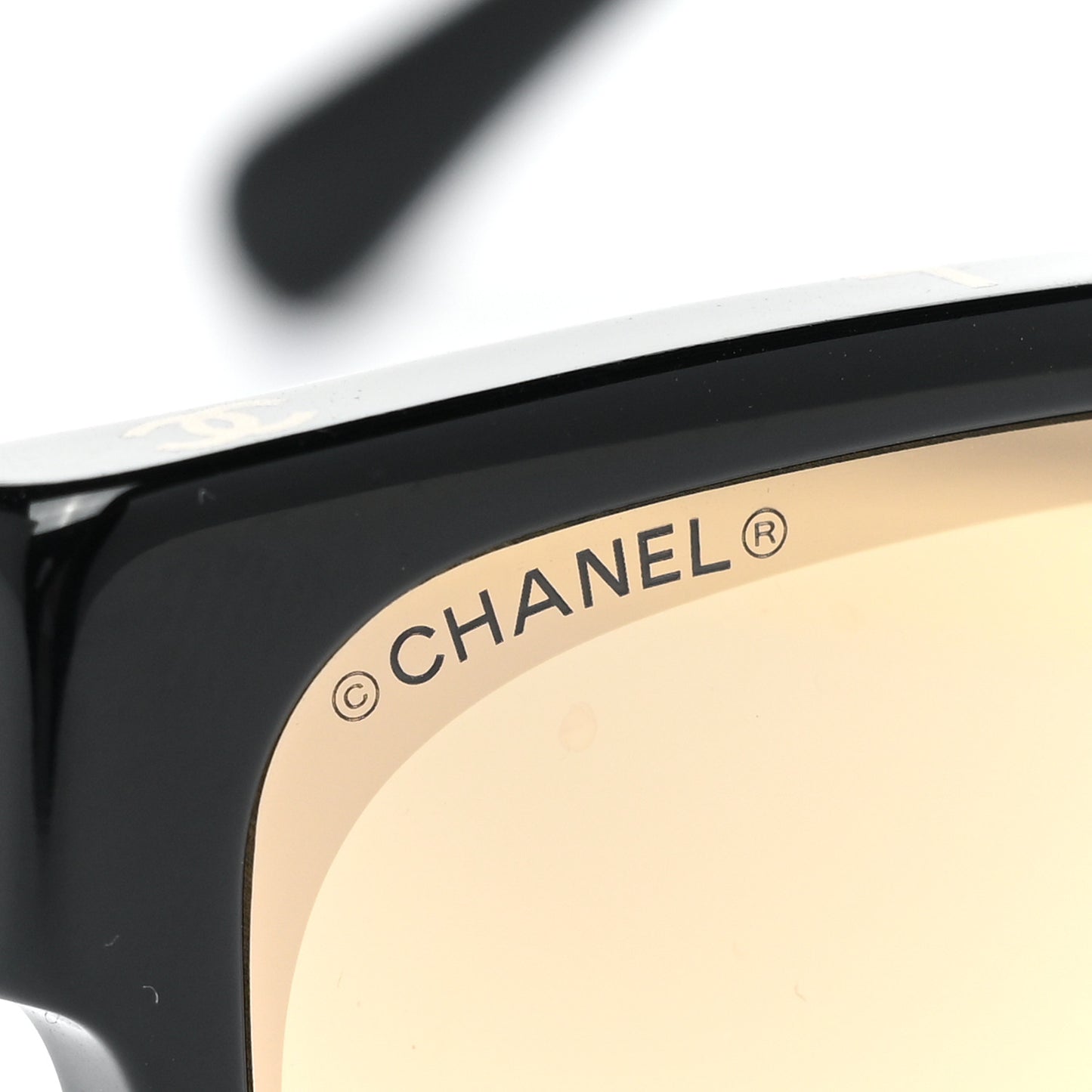 Acetate Logo Shield Sunglasses 5418 Black
