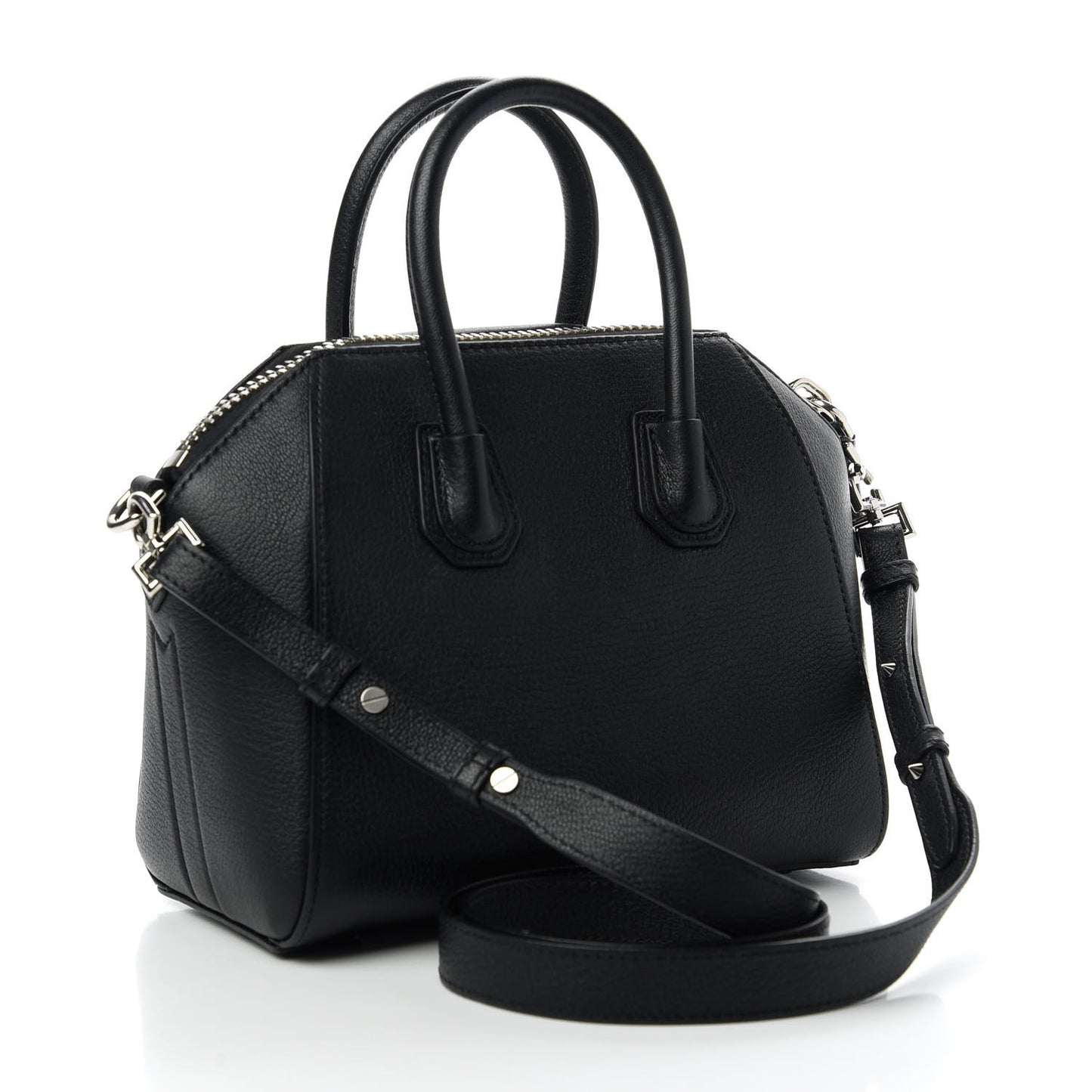 Sugar Goatskin Mini Antigona Black